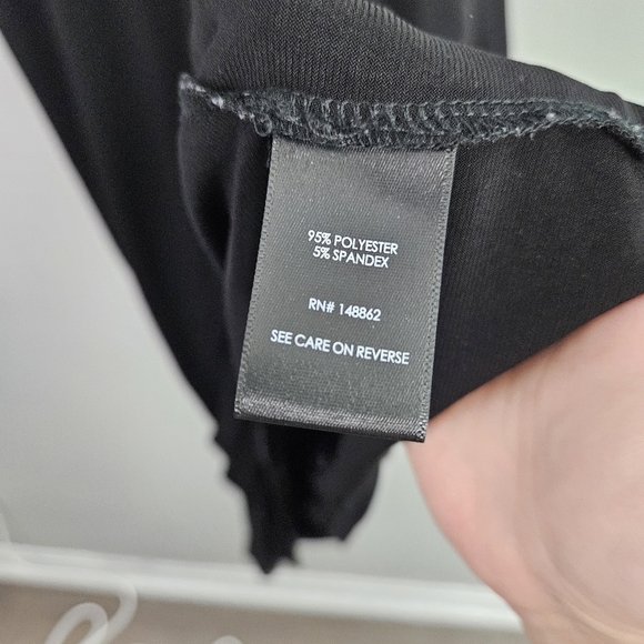 Torrid Black Jersey Knit Knotted Wrap Dress 0 - Picture 7 of 10